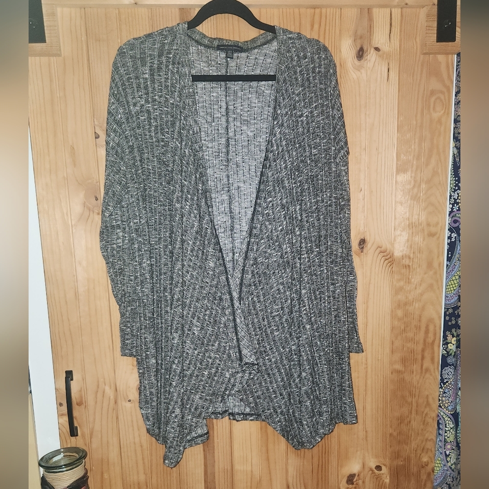 American Eagle Cardigan Sweater Heather Gray Size Large